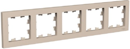 Рамка универсальная Systeme Electric AtlasDesign 5-м. песочный картинка